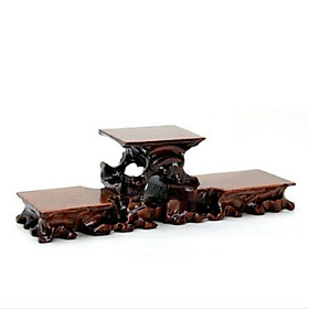 Mua ĐẾ GỖ 3 TRỤ TAM SƠN ĐỂ ĐẶT TƯỢNG   CHẬU BONSAI TRANG TRÍ