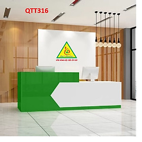 Mua Quầy lễ tân công ty  quầy thu ngân  bàn dịch vụ thương mại đơn giản và hiện đại QTT316