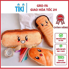 Túi Đựng Bút Hình Bánh Mì Nhồi Bông Sáng Tạo Vui Nhộn Sức Chứa Lớn - Hàng Chính Hãng