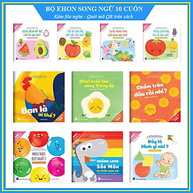 Bộ Ehon song ngữ Anh Việt 10 cuốn - Cho bé 0-6 tuổi - Bộ sách nuôi dưỡng tâm hồn bé