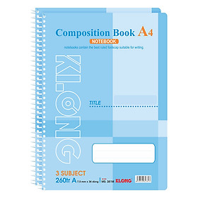 Lốc 2 Sổ Lò Xo Composition Book Klong MS 381M (260 Trang)
