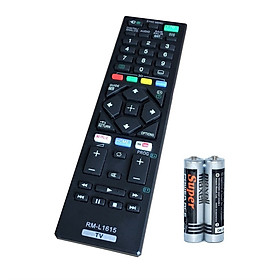 Remote Điều Khiển Dành Cho Smart TV, Internet TV, TV Thông Minh SONY RM-L1615 (Kèm pin AAA Maxell)