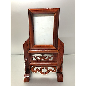 Mua Khung ảnh thờ gỗ xà cừ mẫu khung khổ nhỏ chân cao (ảnh 10x15) - BH31
