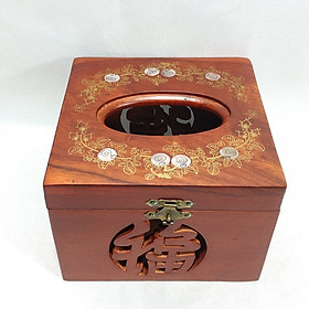 Mua Hộp đựng giấy ăn vuông elai khảm hoa văn MS010
