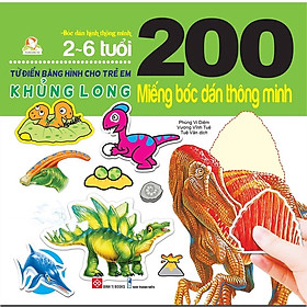 SÁCH - 200 miếng bóc dán thông minh - Khủng long