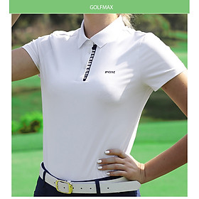 Áo cộc tay nữ golf  - Áo co giãn, đàn hồi, mềm mại, không bai, thoải mái khi chơi golf mùa hè