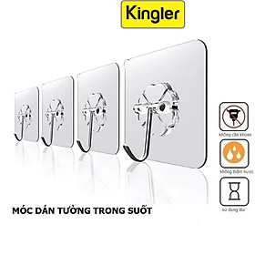 Mua Móc Dán Tường Trong Suốt  Treo Đồ Dùng Tiện Dụng  Móc Dính Tường Siêu Dính  Giá Sỉ  Kingler 2213