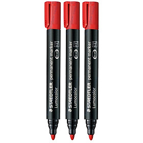 Staedtler (Staedtler) 352-2 mark pen oil pen does not fade single head (red) 3 loaded