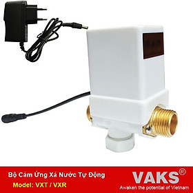 Bộ Xả Nước Cảm Ứng Tự Động cho toilet nam VAKS - Model: VXT + nguồn điện 12V,1A - sx Tại Việt Nam