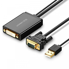 Mua Vga Male To Dvi D(24+1) Female Converter Black Mm119 - 30839 Ugreen - Hàng Chính Hãng