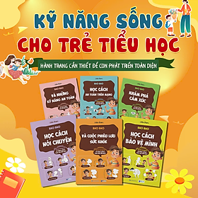 Bộ Sách GROWBOOKS - Kỹ Năng Sống Cho Trẻ Tiểu Học: Học Cách Nói Chuyện, Bảo Vệ Mình, Sức Khỏe, Cảm Xúc, An Toàn