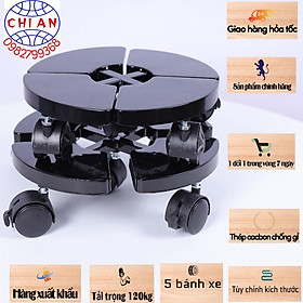 Mua Combo 3 chiếc Đế lót chậu cây có bánh xe- CA001 - thiết kế thông minh tuỳ chỉnh kích thước chịu tải trọng 120kg