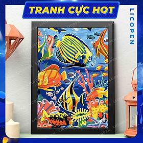 Mua Tranh Tô Màu Theo Số - Tranh Đại Dương Xanh - MS463