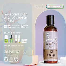 Bột Rửa Mặt Thảo Dược Thảo Mộc Fleura Làm Sạch Da Tẩy Tế Bào Chết Giảm Nhờn Giảm Thâm Và Mụn