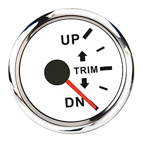 Auto Meter Trim Gauge, Waterproof & Anti-fog, Boat Trim Gauge Marine Trim Tilt