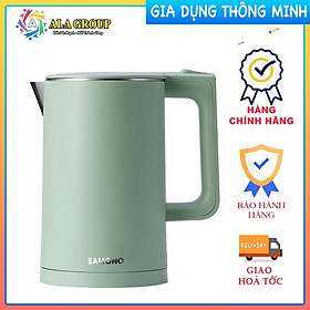 Mua HOẢ TỐC - Ấm đun siêu tốc SAMONO SW-R1 2 lớp chống nhiệt hiệu suất 1500W dung lượng 1.8L inox 304 - Hàng chính hãng