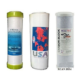 Mua Combo bộ 3 lõi lọc nước 1 2 3 dùng cho hầu hết các loại máy lọc gia đình