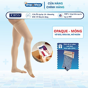 Vớ y khoa JOBST Opaque - Mỏng Hỗ Trợ Điều Trị giãn tĩnh mạch chân, 20-30 mmHg (vớ đùi) (tất y khoa)