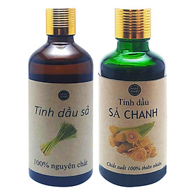 Combo 2 Chai Tinh Dầu Sả Chanh + Tinh Dầu Sả Java Ngọc Tuyết 30ml x 2