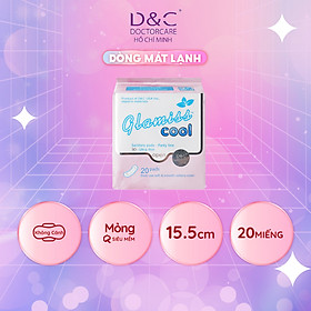Băng vệ sinh hàng ngày thảo dược Glamiss Cool 16cm 1 gói