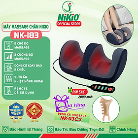 Máy massage bàn chân và bắp chân cải tiến mới Nikio NK-183 - Sử dụng pin sạc