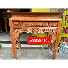 Bàn gia tiên,bàn thờ bàn cúng -Bàn thờ phật  gỗ hương đá 1 tầng ngang 1m54 (FREESHIP 50KM)