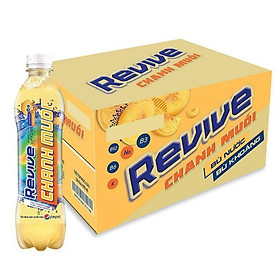 Thùng 24 Chai Nước Bù Khoáng Revive Chanh Muối 390ml - 58934588183138
