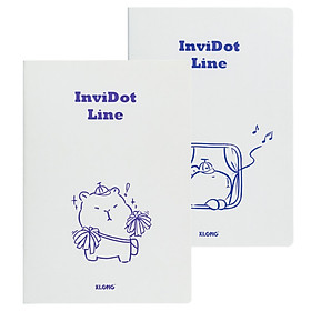 Vở kẻ ngang ghim InviDot Line Capybara B5 120 trang 70/76; MS: 857