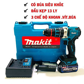 Khoan Pin Chuyên Dụng  199V Có Búa, Pin 10 CELL AutoLock 13 Ly Không Chổi Than - Chuyên Khoan, Bắt Vít, Bắn tôn Cực Khỏe