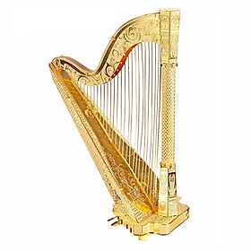 Mô Hình Kim Loại 3D Tự Lắp: Đàn Harp (Hạc Cầm) - Mô Hình Lắp Ráp Giải Trí - Xả Stress