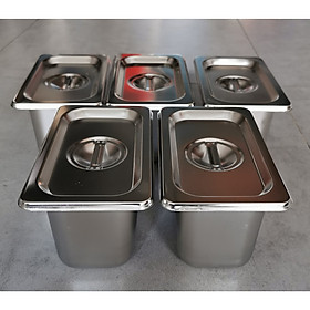 Mua Combo 5 khay inox đựng thạch trà sữa  thực phẩm