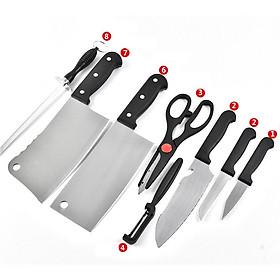 Mua Bộ Dao Kéo Nhà Bếp Đa Năng 8 Món