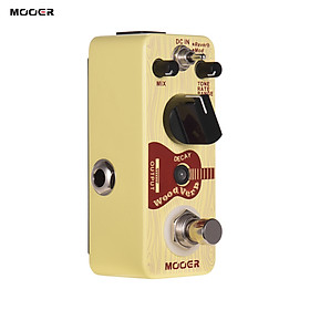 Mooer WoodVerb Acoustic Guitar Reverb Pedal Digital Reverb Pedal Reverb/Mod/Filter Modes True Bypass Micro Series