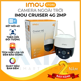 Mua Camera ngoài trời Imou Cruiser 4G - Hỗ trợ sim 4G  không cần wifi  có màu ban đêm  còi hú và đèn báo động  theo dõi AI - Hàng chính hãng
