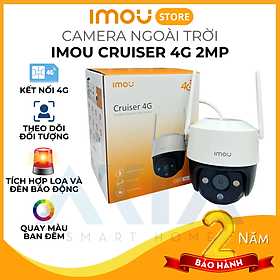 Hình ảnh Camera ngoài trời Imou Cruiser 4G - Hỗ trợ sim 4G, không cần wifi, có màu ban đêm, còi hú và đèn báo động, theo dõi AI - Hàng chính hãng