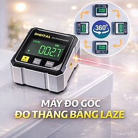 Mua Máy Đo Thăng Bằng Laser Đa Năng – Đo Góc  Đo Nghiêng  Màn Hình LED Dễ Nhìn