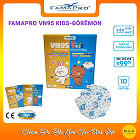 [HỘP - FAMAPRO VN95 KIDS] - Khẩu trang y tế trẻ em Famapro VN95 KIDS (10 cái/ hộp)