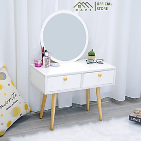 Mua Bàn Trang Điểm Kèm Gương Mini Ngồi Bệt GAPI Dành Cho Những Bóng Hồng Xinh Đẹp Yêu Thích Skincare - GP140