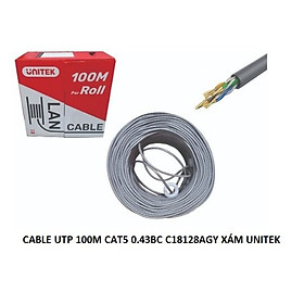 Thùng cáp mạng UNITEK CAT6/ CAT5 UTP ( Dây Cáp Xám) - Hàng Chính Hãng