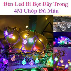 Mua Đèn Led Chớp Hình Bi Bọt Dây 4M Chớp Đủ Màu