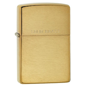 Bật Lửa Zippo Brushed Brass Engraved 204