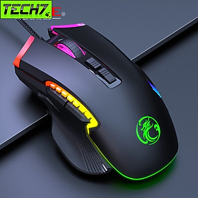 Chuột Led RGB gaming T70 7200dpi công thái học chống mỏi cổ tay Cho máy tính laptop hàng nhập khẩu