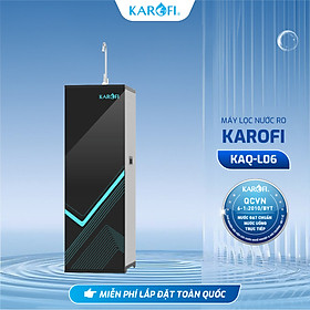 Mua Máy lọc nước RO Mỹ 11 lõi Karofi KAQ-L06 - Bổ sung lõi Hydrogen Plus  RO Mỹ 50GPD  Cụm lõi Smax HP 6.0 - Hàng Chính Hãng