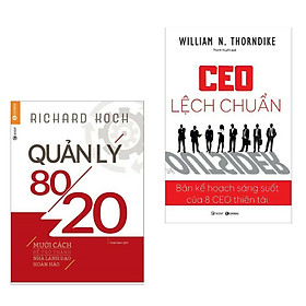 Combo 2 cuốn Quản Lý 80 20+ CEO Lệch Chuẩn Kỹ Năng Làm Việc