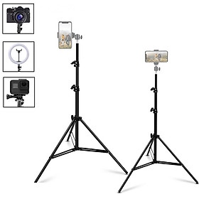 Chân Máy 160/200Cm Cho Điện Thoại Và Máy Ảnh Chân Máy Vlog Đèn Led Với Giá Đỡ Điện Thoại Gậy Chụp Ảnh Chân Máy Đứng Sàn Màu Sắc: Chân Máy 1.1M