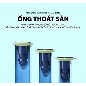 THOÁT SÀN NHÀ TẮM NGĂN MÙI HÔI, BỊT NẮP CỐNG, NGĂN CÔN TRÙNG CHẢY THÔNG THOÁNG - HÀNG CHÍNH HÃNG