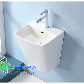 Chậu lavabo liền khối cao cấp nhập khẩu Tera