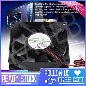 Quạt tản nhiệt lớn SHLF0812LHE-12 DC12V 0.51A 8CM 2 Pin dùng cho máy vi tính