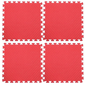 Bộ 4 tấm Thảm xốp lót sàn an toàn Thoại Tân Thành - màu đỏ 60x60cm