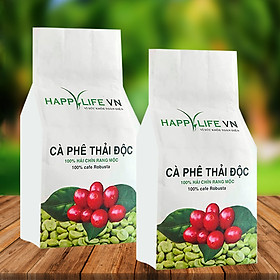 1Kg Bột Cà Phê Làm Enema - Cà Phê Hữu Cơ Thải Độc Happy Life VN (  2 Túi 500Gr)